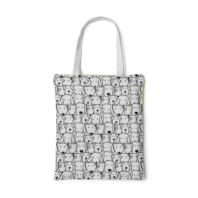 Fashion Women Foldable Canvas Handbag Cute Cartoon Animal Tote Casual Large Capacity Shopping Shoulder Bags Girls Pink Handbag Fashion Women Foldable Canvas Handbag Cute Cartoon Animal Tote Casual Large Capacity Shopping Shoulder Bags Girls Pink Handbag